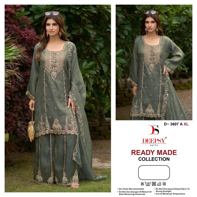 D 3607 A To D Deepsy Viscose Tissue Silk Pakistani Salwar Suits
